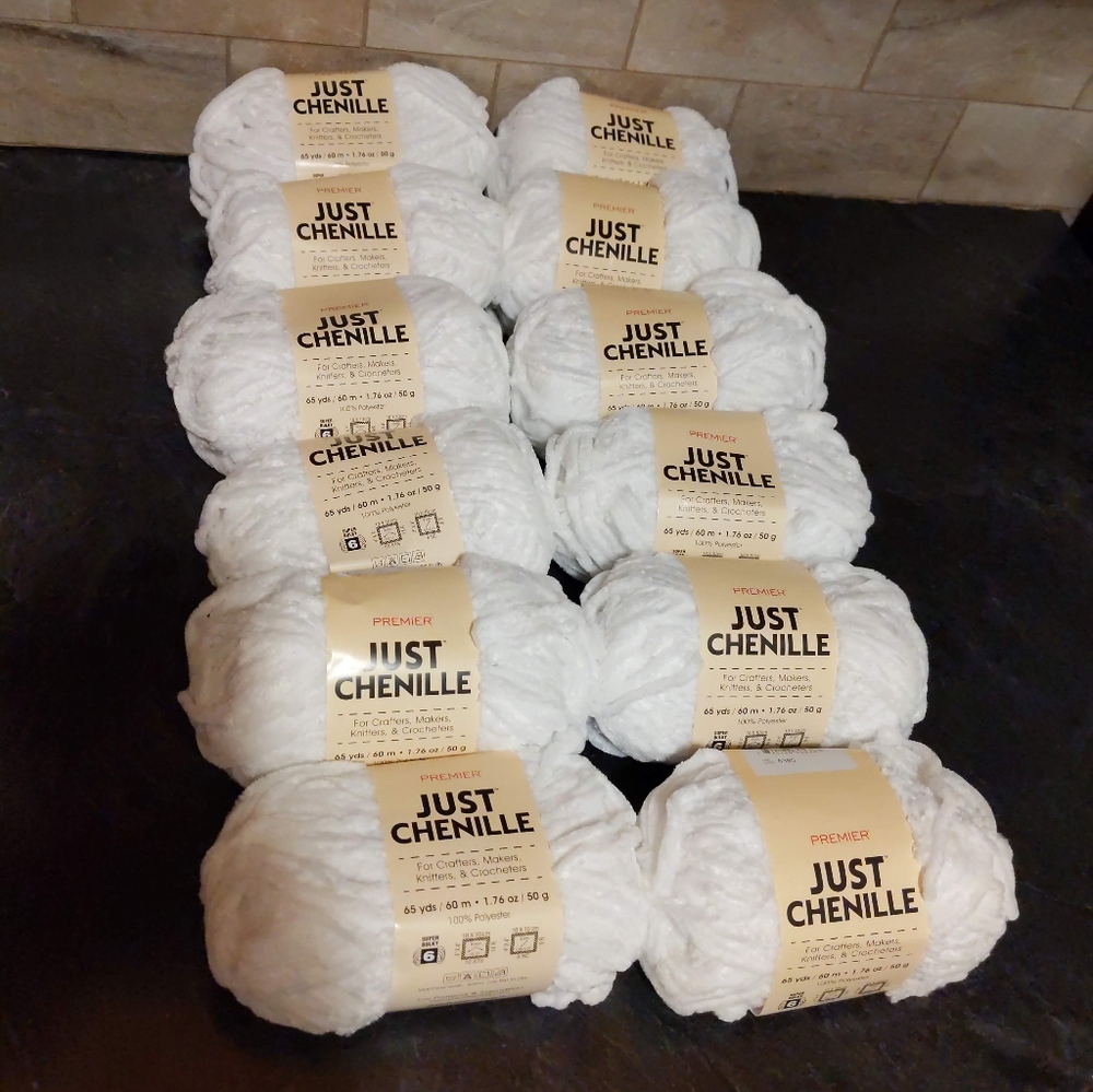12 Skeins PREMIER YARN JUST CHENILLE